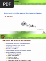 Introduction To Mechanical Engineering Design