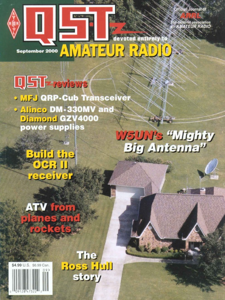 09 September 2000 QST Dox Control Ft-847 MFJ Cub PDF Radio Amateur Radio