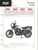 Honda CB1100 Super Sport CB 1100 F Owners Maintenance Instruction
