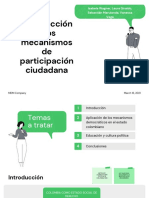 Introducción A Los Mecanismos de Participación Ciudadana