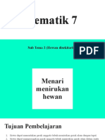 Tema 7 ST 2 Menari Menirukan Gerakan Hewan