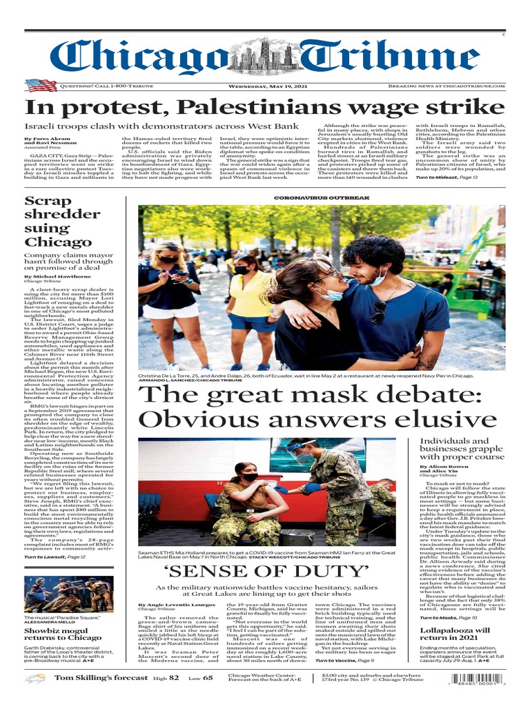 In Protest, Palestinians Wage Strike: The Great Mask Debate: Obvious  Answers Elusive | PDF | Palestinian Territories | Israel
