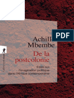 Achile Mbembe - de La Postcolonie