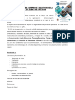 Curso de Factores Humanos Y Gestión de La Seguridad en Eventos Críticos