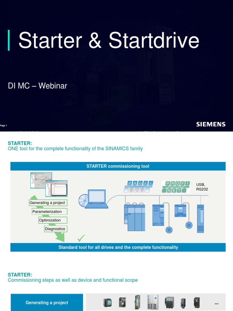 Webinar - Starter e Startdrive - Handouts | PDF