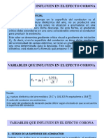 Factores que influyen en el efecto corona