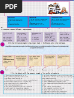 3 P Erson Singular Spelling Rules:: Positive: Negative: Interrogative