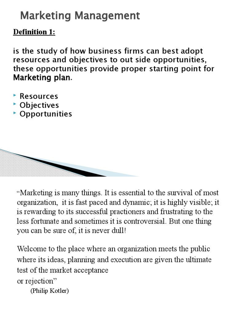 Marketing Management Essentials | PDF | Marketing | Strategic Management