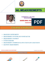 Electrical Measurements Unit 1 Measuring Instruments
