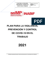 Plan de vigilancia y prevención COVID-19 INABIF