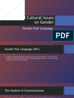 Social and Cultural Issues On Gender