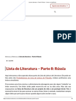 Lista de Literatura – Parte 8_ Rússia - Contra os Acadêmicos