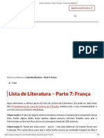 Lista de Literatura – Parte 7_ França - Contra os Acadêmicos