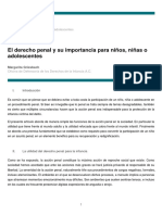 El Derecho Penal y Su Importancia para Niños, Niñas o