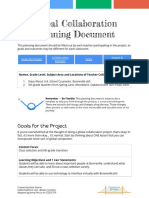 SW Global Collaboration Planning Document