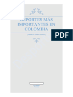 Deportes Mas IMPORTANTES en Colombia