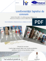 Studierea laptelui de consum 