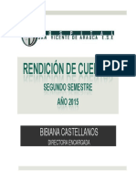 Presentacion Rendicion Cuentas Segundo Semestre 2015