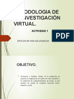 Metodología de La Investigación Virtual. Ejercicios Actividad 1