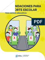 RECOMENDACIONES para Transporte Escolar