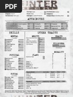Witcher Character Sheet Printer Friendly