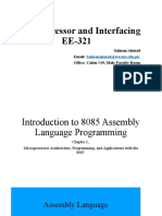 Microprocessor and Interfacing EE-321: Salman Ahmad Email: Office: Cabin #19, Male Faculty Room