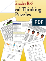 Critical Thinking Puzzles Grades K 5 Ebook