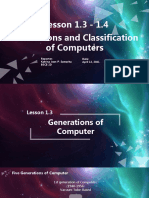 1.3-1.4 Generations and Classifications of Computer
