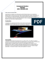 Assignment Solution Saifullah UW-17-EE-BSC-059 Sol Q#1 (A) : Conduction