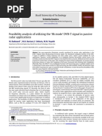 Feasibility Analysis of Utilizing The 8k Mode' DVB-T Signal in Passive Radar Applications