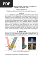 Ground Control For A Deep Basement Excavation in Sydney's Gpo Fault Zone