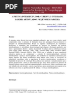 Interdisciplinaridade e saberes