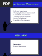 HBM: Human Resource Management