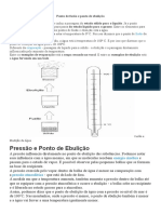 Ponto de Fusão e Ponto de Ebulição