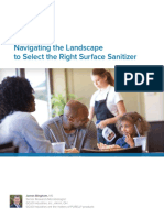 Navigating The Landscape To Select The Right Surface Sanitizer