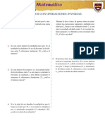 Razonamiento Matematico - Ejercicios Con Operaciones Inversas