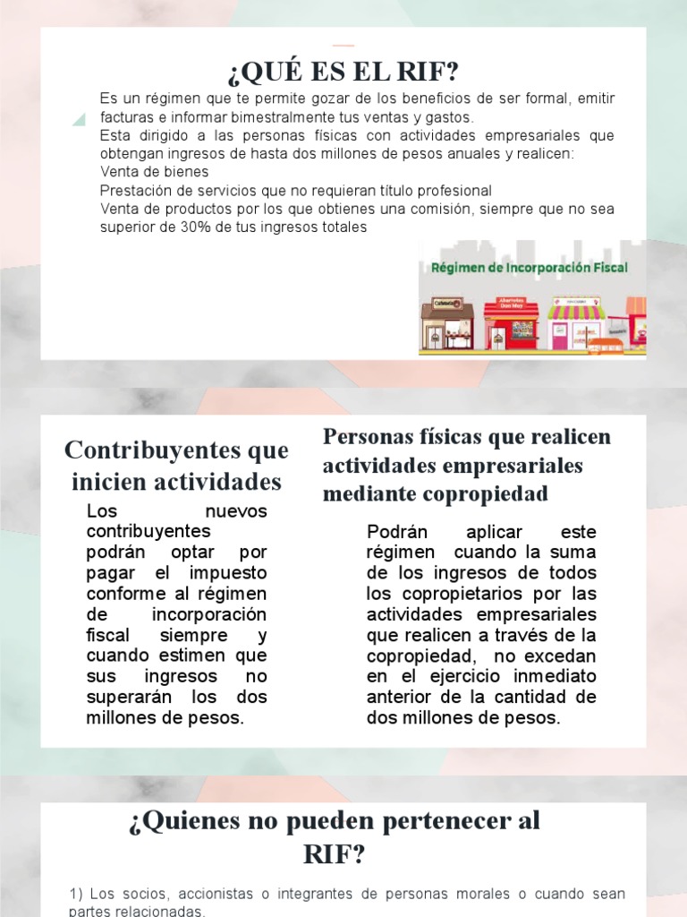 ¿Qué Es El Rif? | PDF | Impuesto sobre la renta | Economias