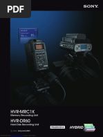 Sony HVR-MRC1K Brochure & Specs