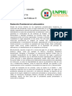 La Reelección Presidencial en Latinoamérica - AA