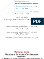 Harmonic Mean: A Sequence Whose Reciprocals Form An Arithmetic Sequence