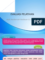 EVALUASI PELATIHAN