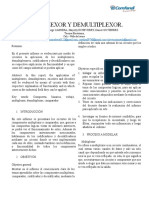 Informe Multiplexores y Demultiplexores Cristhian Aucu J Jorge Cabrera J Mayerly Echeverry y Daniel Gutierrez 11-4