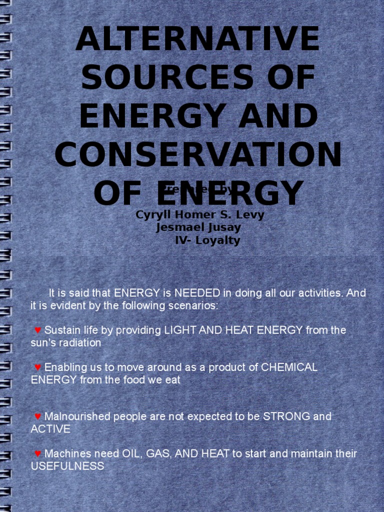 ENERGY Report Ni Cyryll | PDF | Energy Development | Energy Conservation