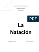 3era Actividad de Educacion Fisica Luis Alayon La Natacion