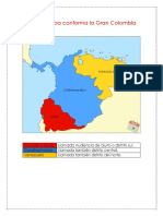 Mapa de La Gran Colombia