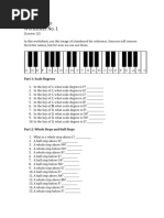 Music Theory I Unit 1 Exam Guide | PDF | Interval (Music) | Chord (Music)