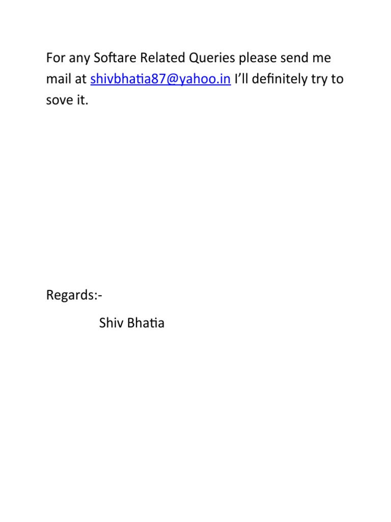 Software Related Queries | PDF