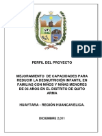 Perfil de Desnutricion Infantil