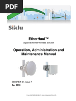 Siklu EtherHaul Operation Administration and Maintenance Manual - EH-OPER-01 Issue7 (Apr 2016)