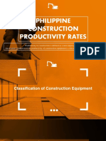 Philippine Construction Productivity Rates